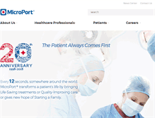 Tablet Screenshot of microport.com